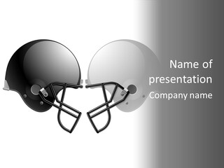 Mask Protect Football PowerPoint Template