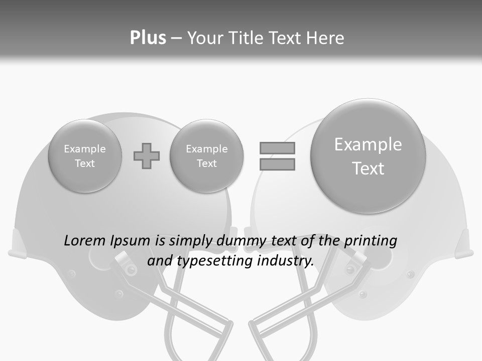 Mask Protect Football PowerPoint Template