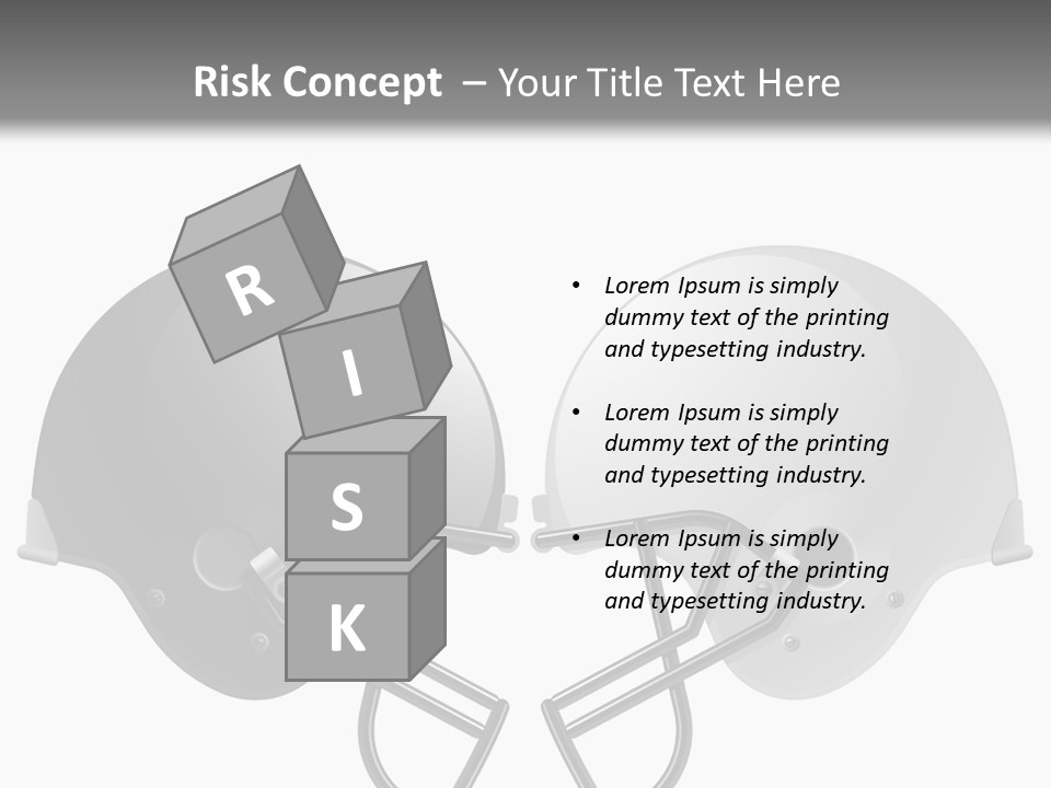 Mask Protect Football PowerPoint Template