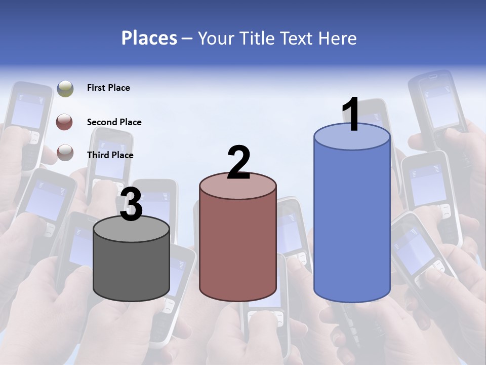 People Woman Sms PowerPoint Template