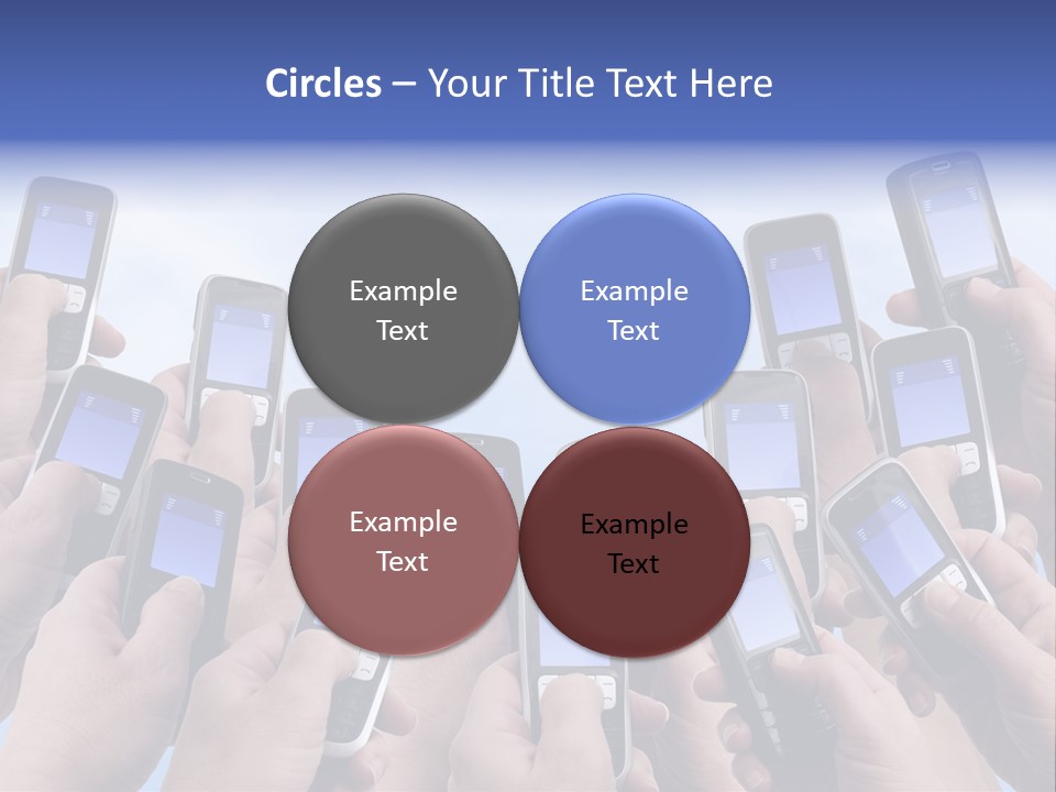 People Woman Sms PowerPoint Template
