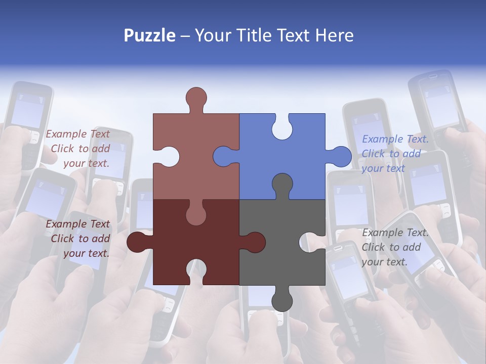 People Woman Sms PowerPoint Template