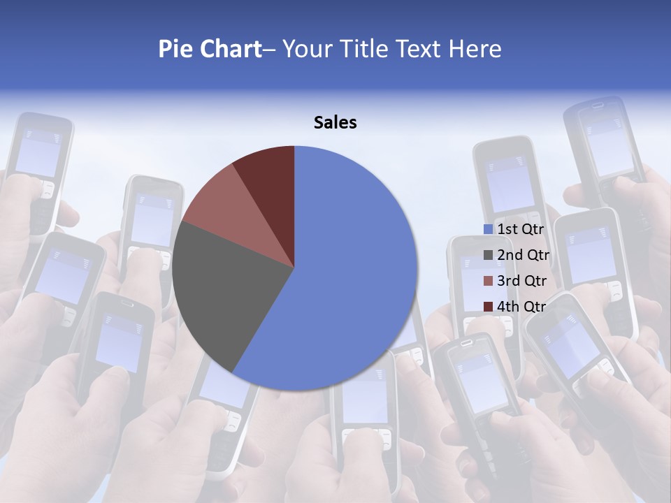 People Woman Sms PowerPoint Template