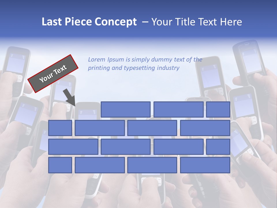 People Woman Sms PowerPoint Template