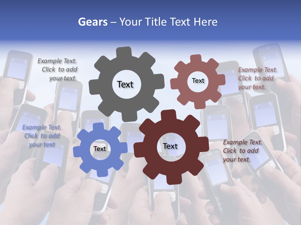 People Woman Sms PowerPoint Template