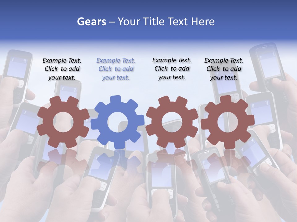 People Woman Sms PowerPoint Template