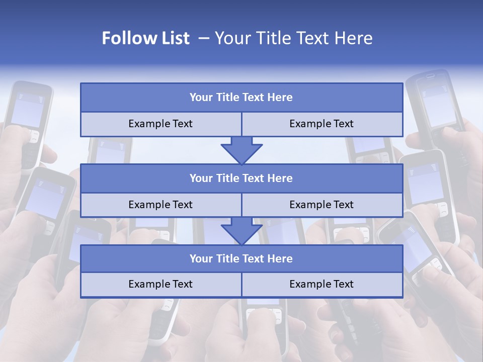 People Woman Sms PowerPoint Template
