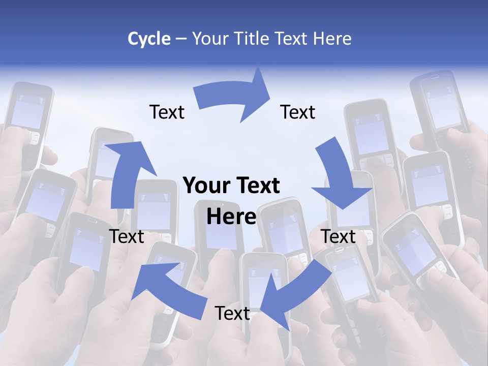 People Woman Sms PowerPoint Template