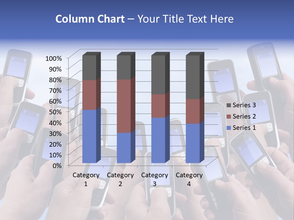 People Woman Sms PowerPoint Template