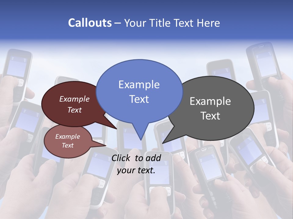 People Woman Sms PowerPoint Template