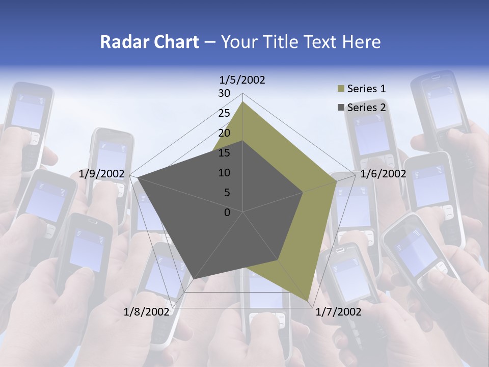 People Woman Sms PowerPoint Template