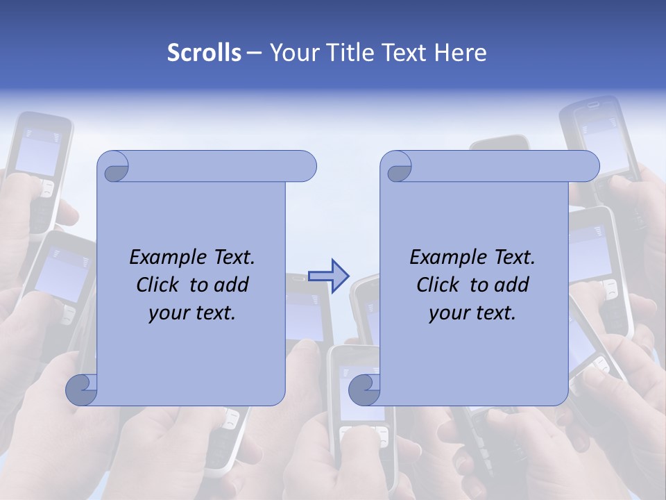 People Woman Sms PowerPoint Template