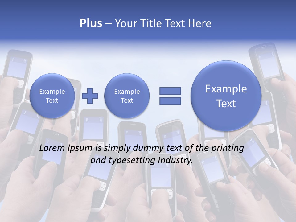 People Woman Sms PowerPoint Template