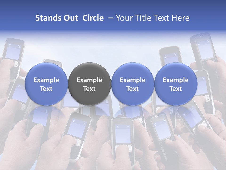 People Woman Sms PowerPoint Template