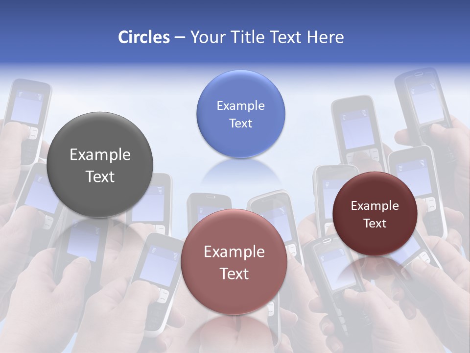 People Woman Sms PowerPoint Template