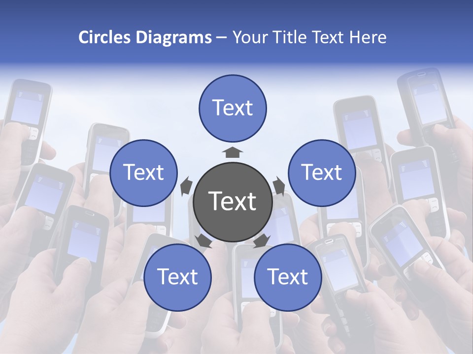 People Woman Sms PowerPoint Template