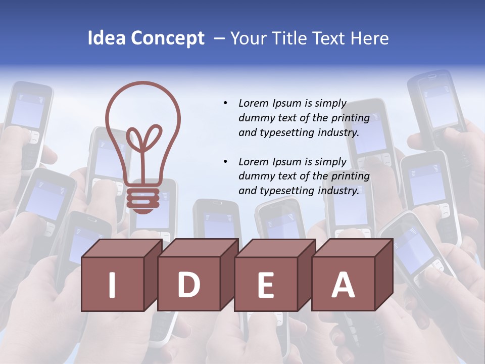 People Woman Sms PowerPoint Template