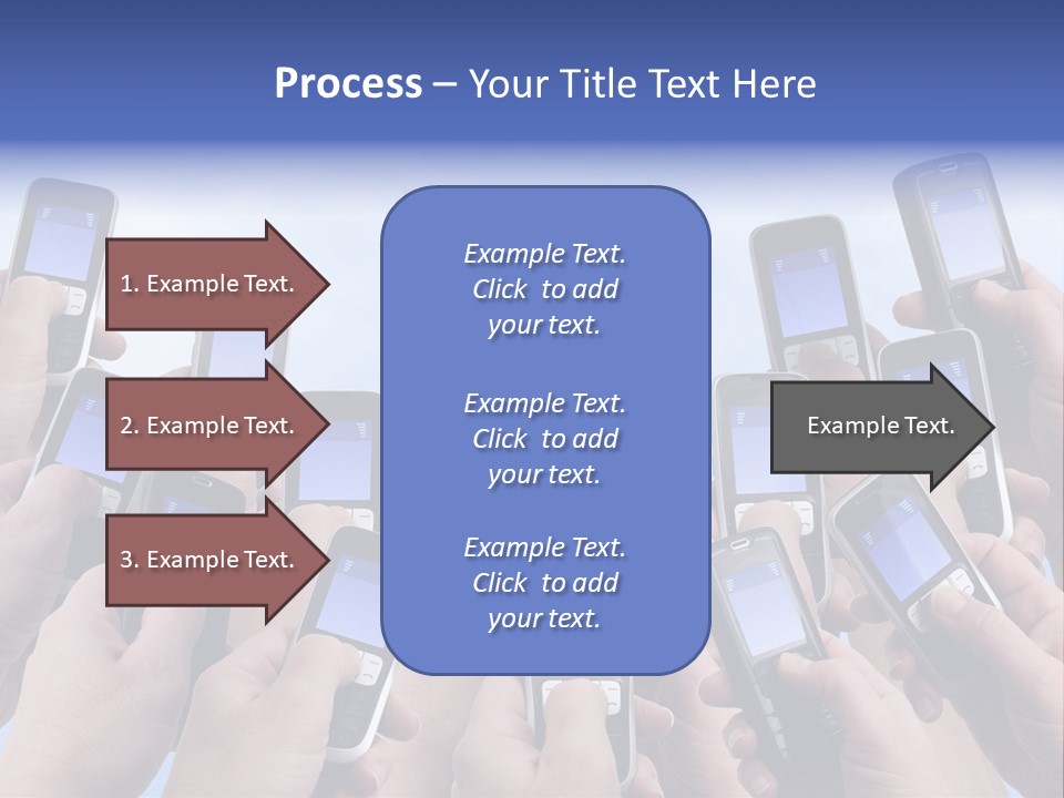 People Woman Sms PowerPoint Template