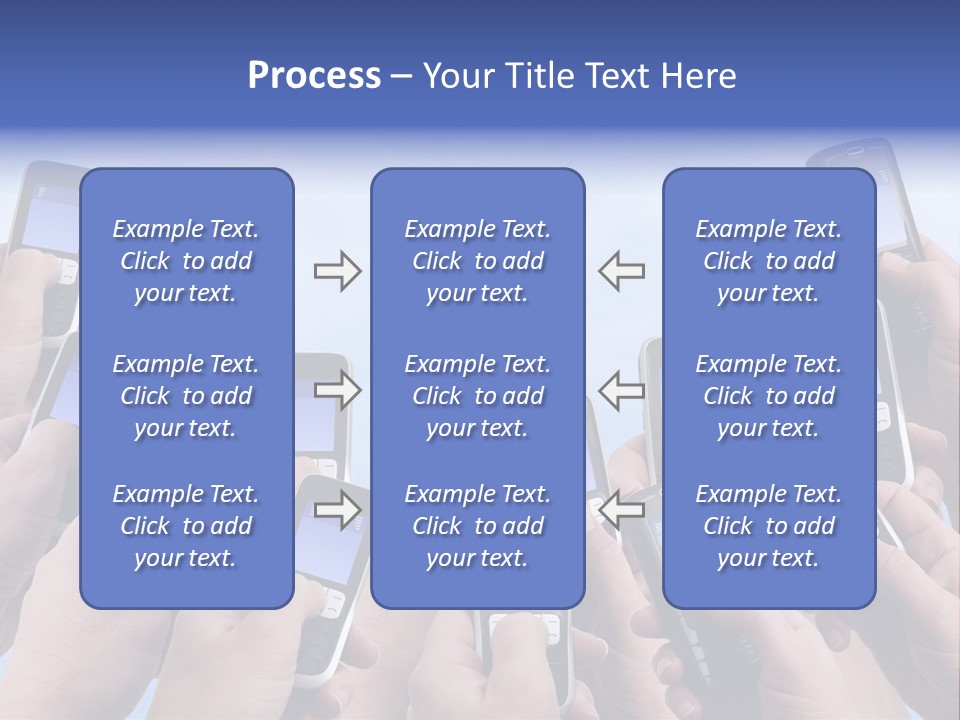 People Woman Sms PowerPoint Template