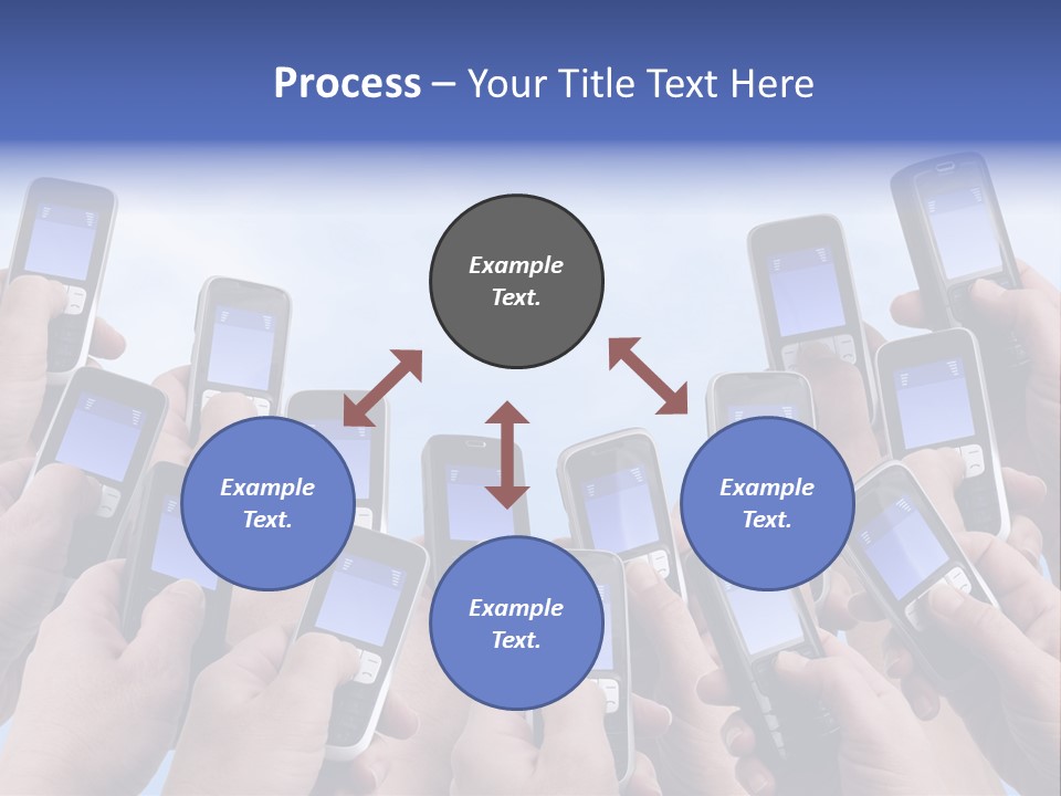 People Woman Sms PowerPoint Template