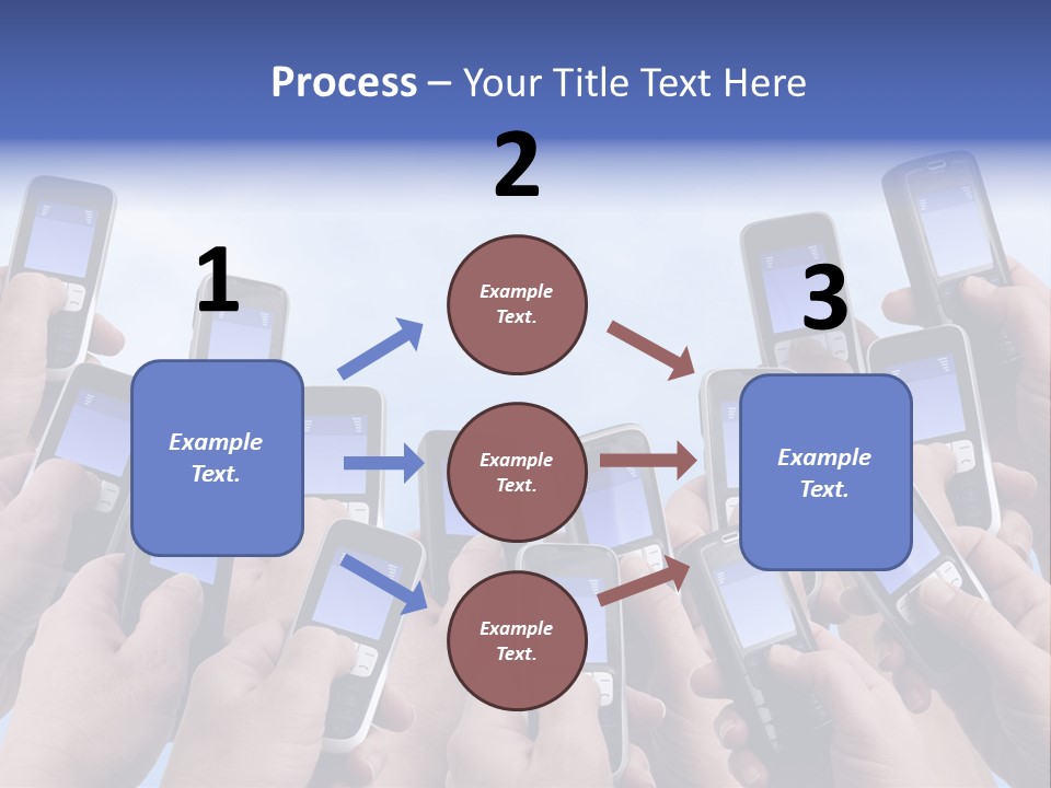 People Woman Sms PowerPoint Template
