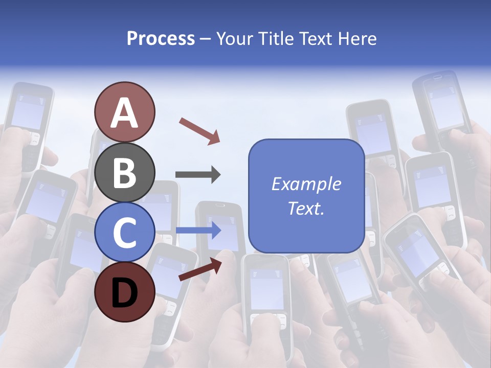 People Woman Sms PowerPoint Template