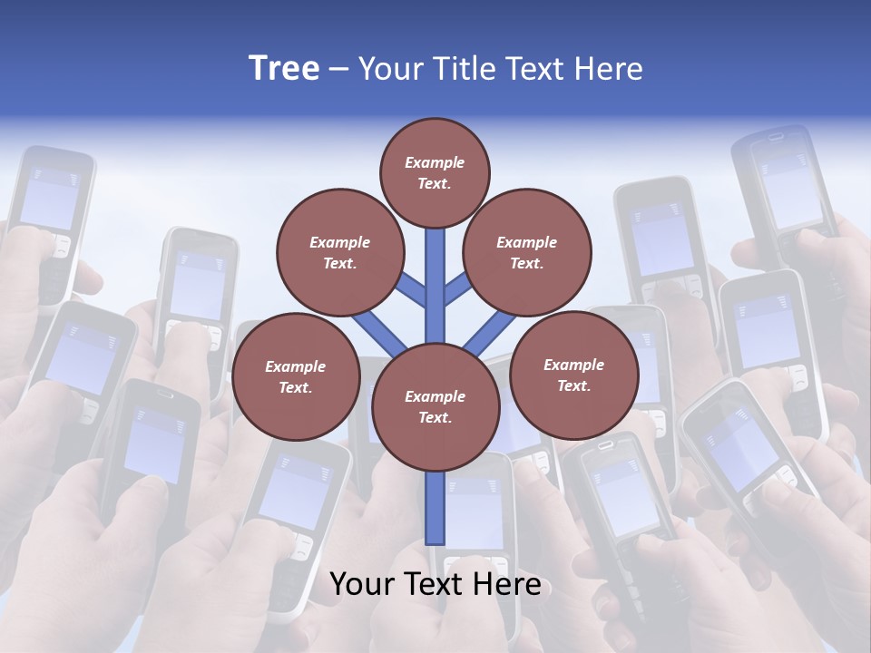 People Woman Sms PowerPoint Template