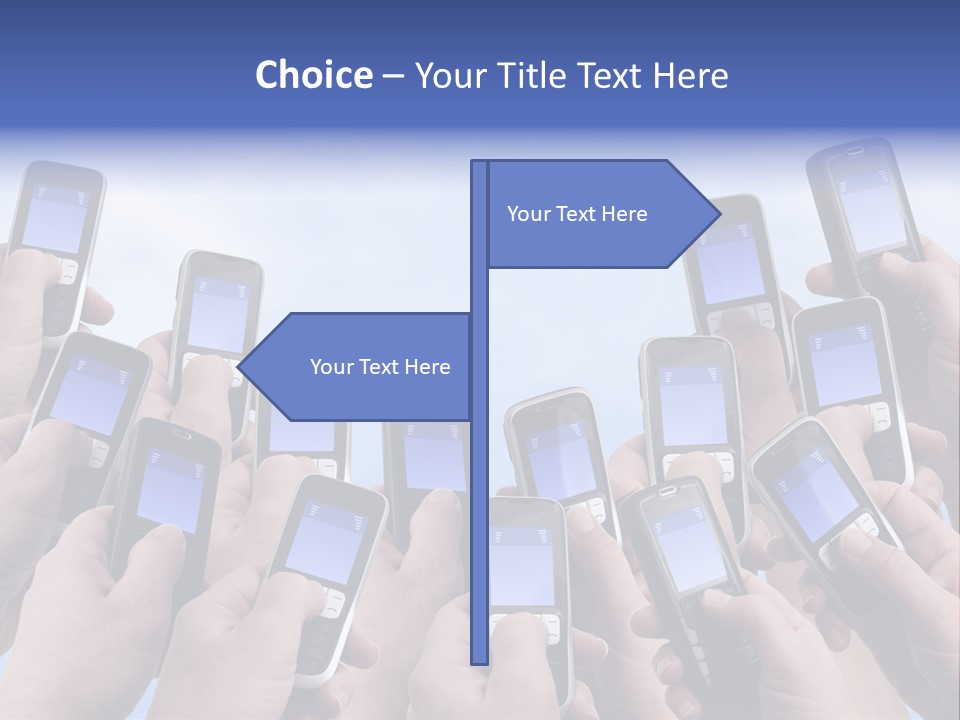 People Woman Sms PowerPoint Template