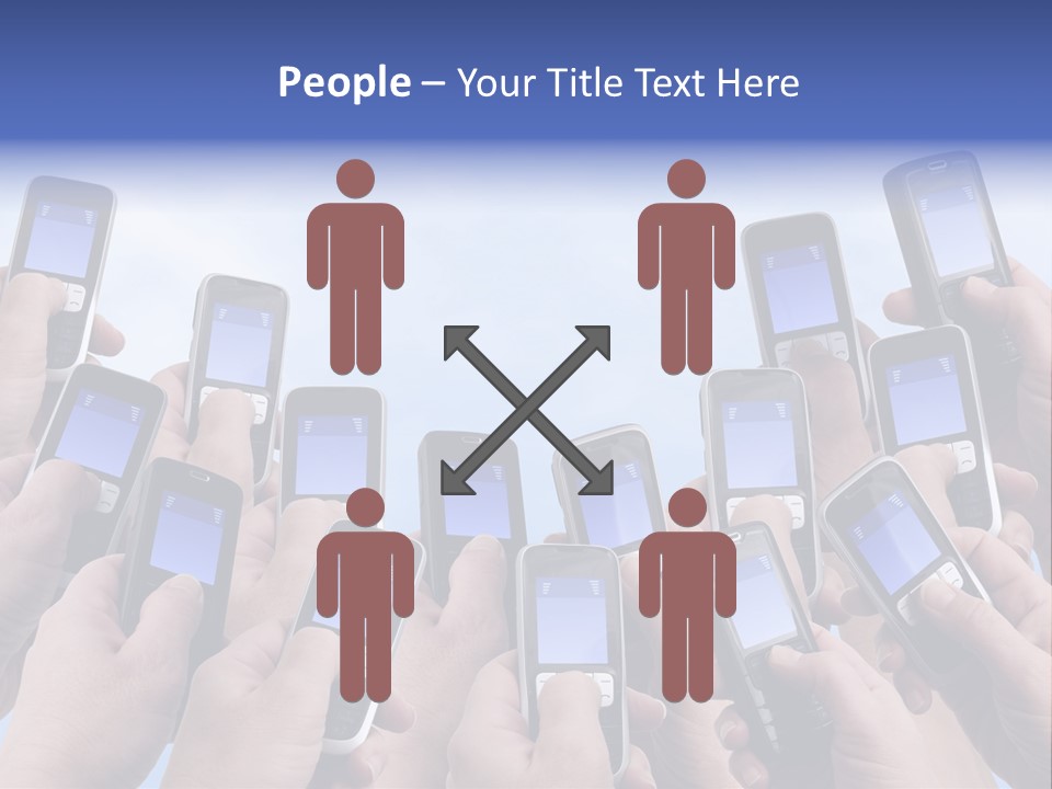 People Woman Sms PowerPoint Template