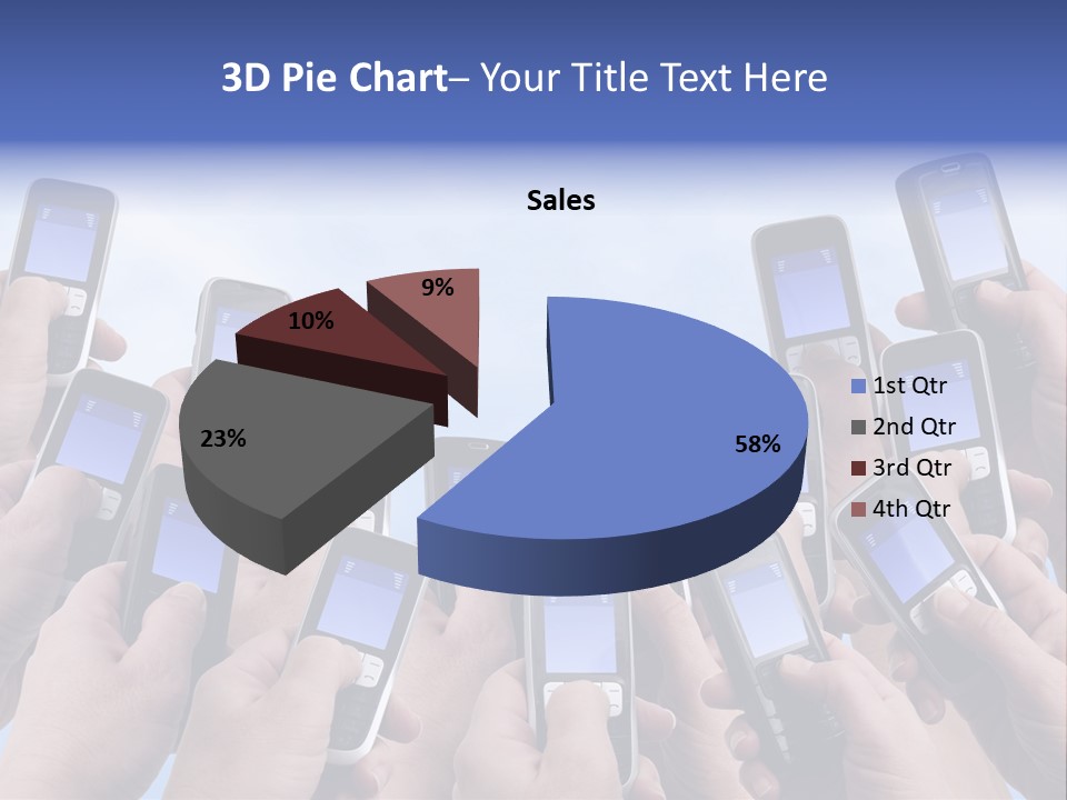 People Woman Sms PowerPoint Template