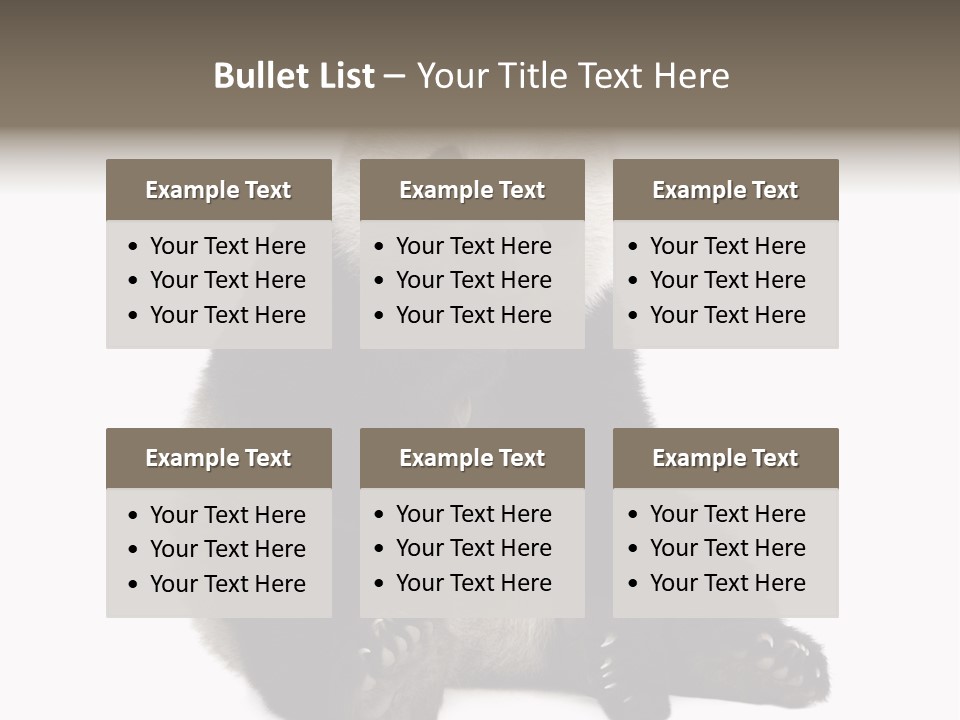 Creature White White Background PowerPoint Template