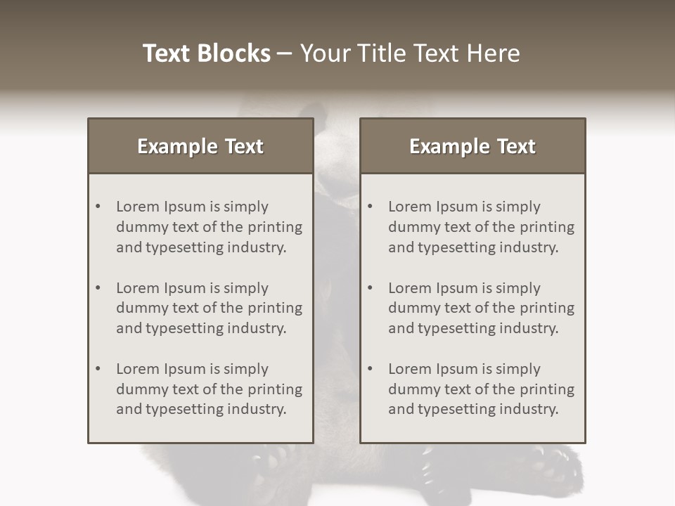 Creature White White Background PowerPoint Template