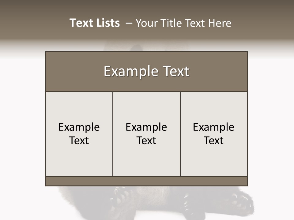 Creature White White Background PowerPoint Template