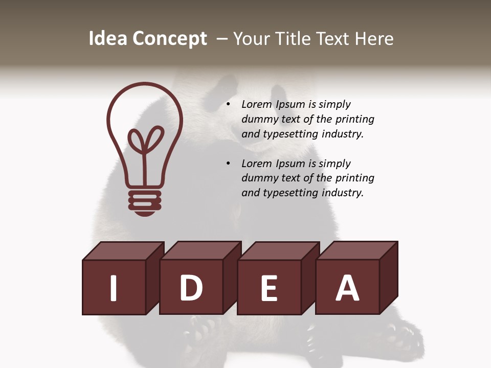 Creature White White Background PowerPoint Template