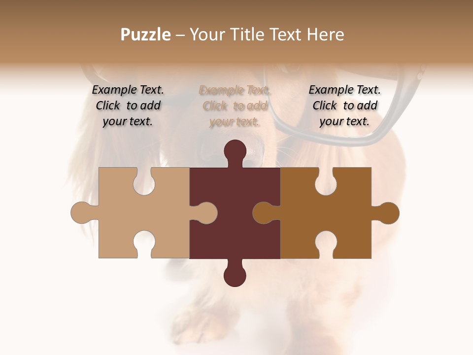 Kindergarten Dachshund Puppy PowerPoint Template