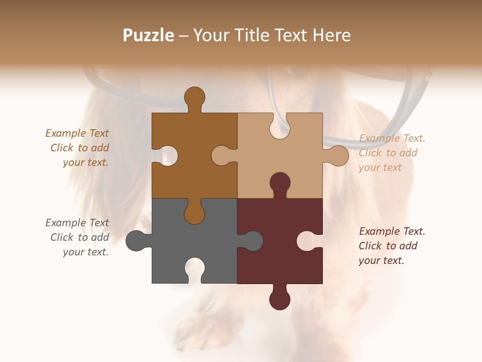 Kindergarten Dachshund Puppy PowerPoint Template