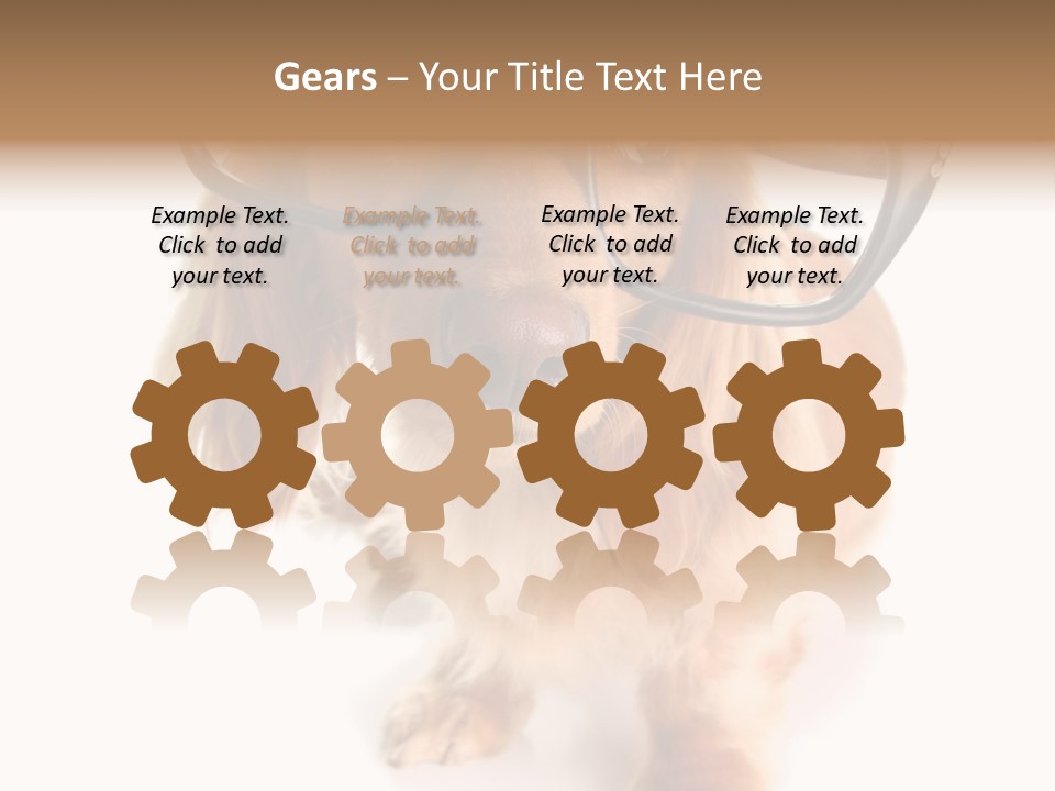 Kindergarten Dachshund Puppy PowerPoint Template