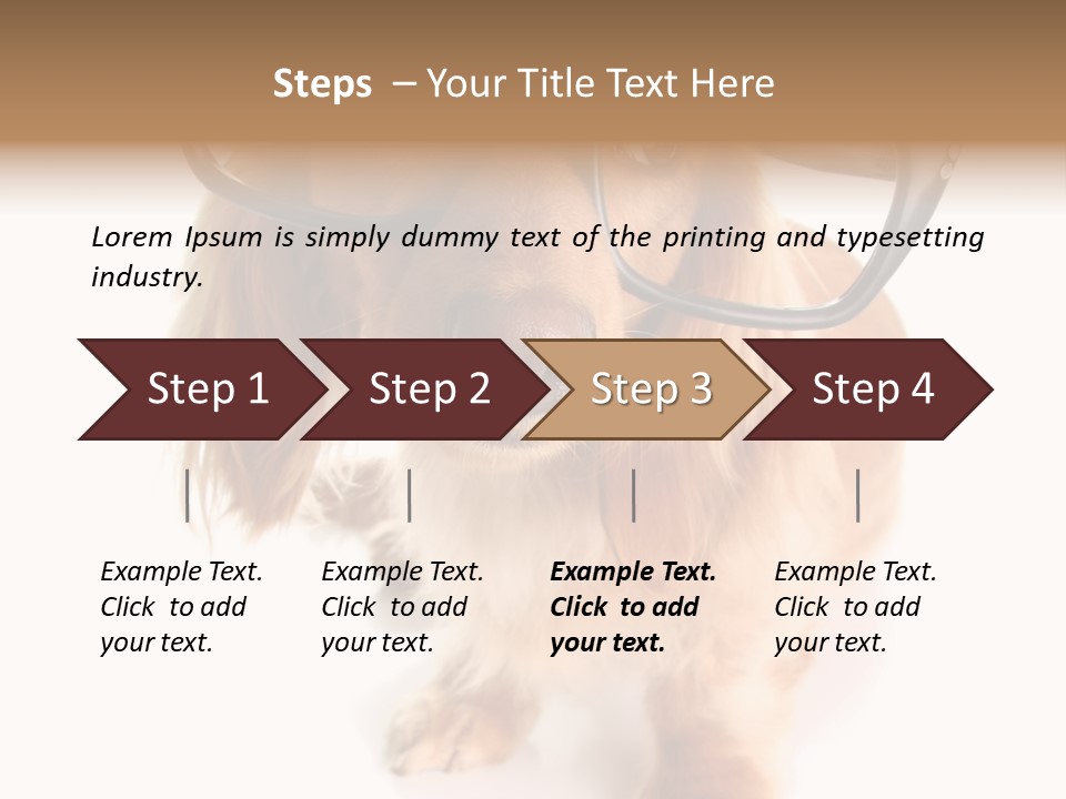 Kindergarten Dachshund Puppy PowerPoint Template