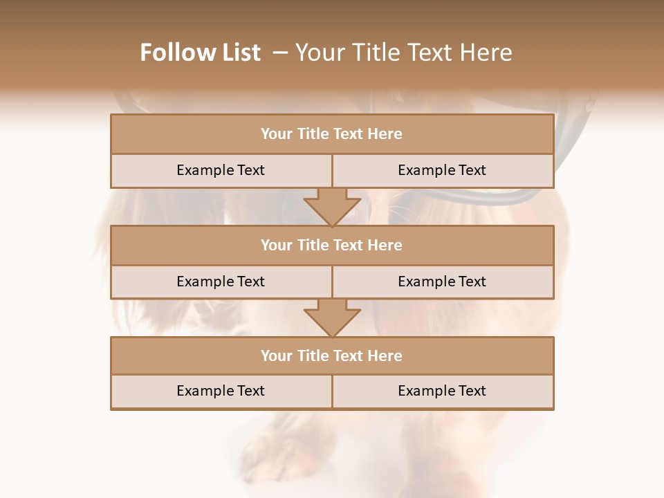 Kindergarten Dachshund Puppy PowerPoint Template