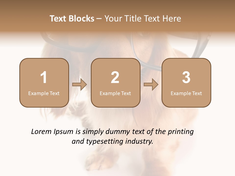 Kindergarten Dachshund Puppy PowerPoint Template