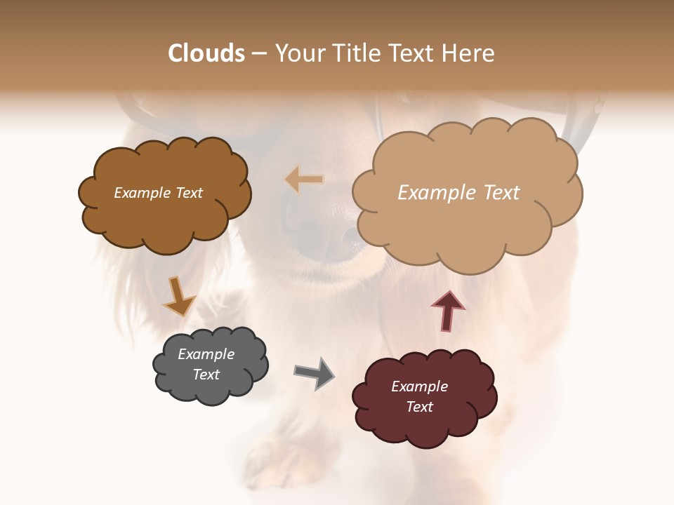 Kindergarten Dachshund Puppy PowerPoint Template