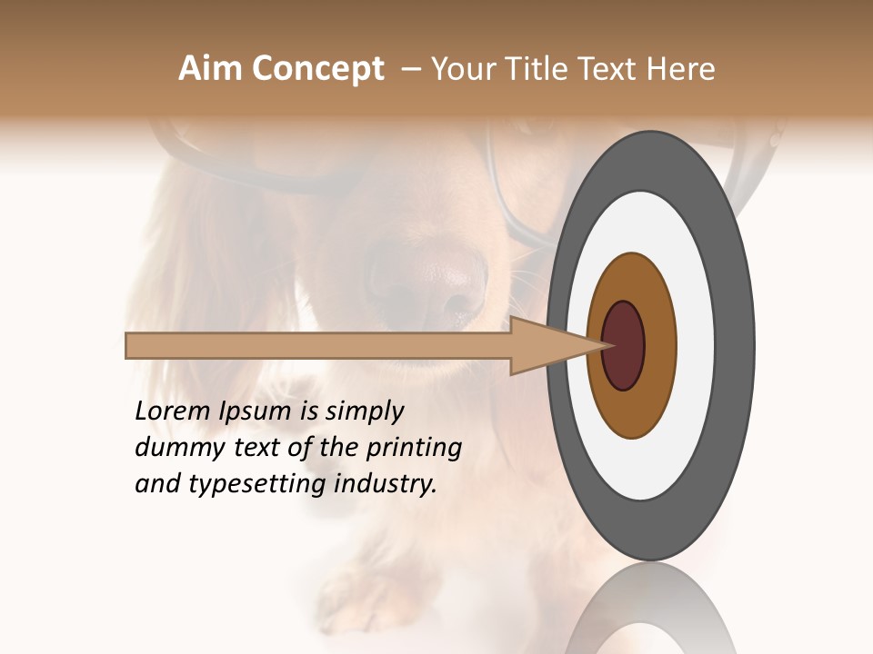 Kindergarten Dachshund Puppy PowerPoint Template