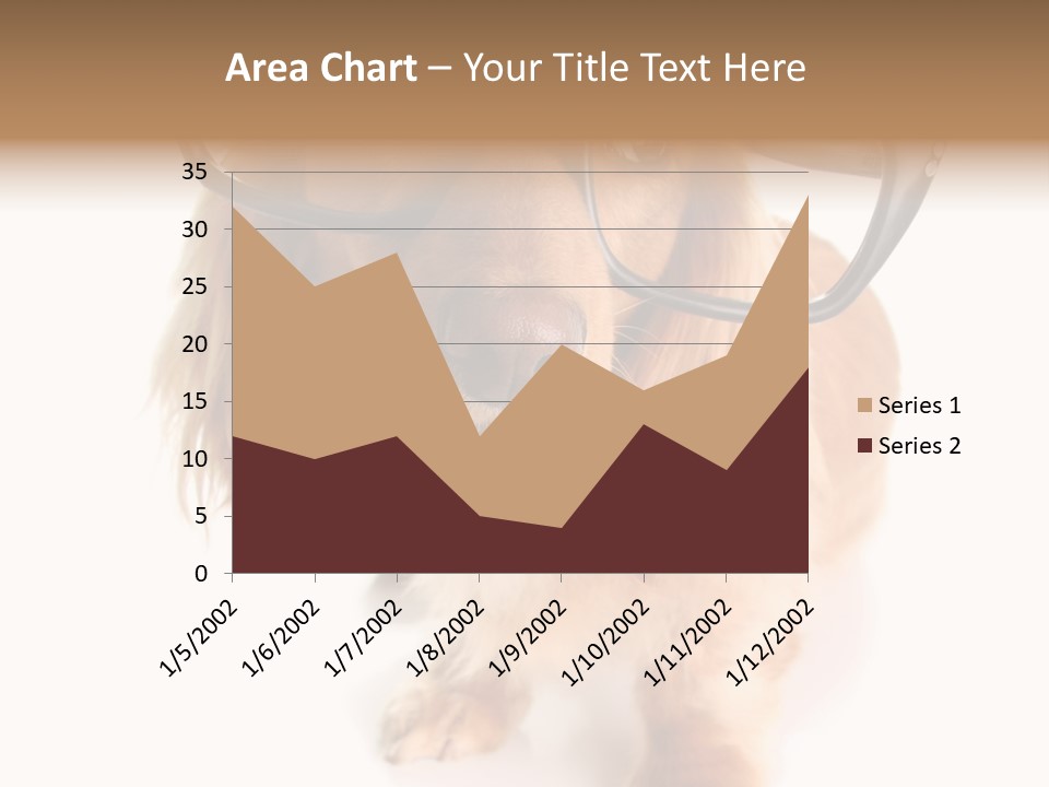 Kindergarten Dachshund Puppy PowerPoint Template