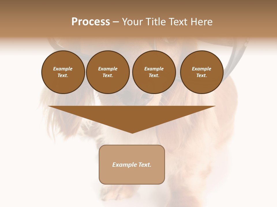 Kindergarten Dachshund Puppy PowerPoint Template