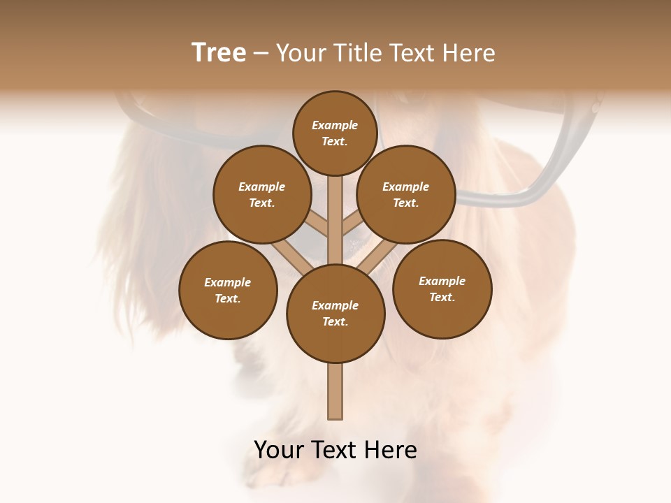 Kindergarten Dachshund Puppy PowerPoint Template