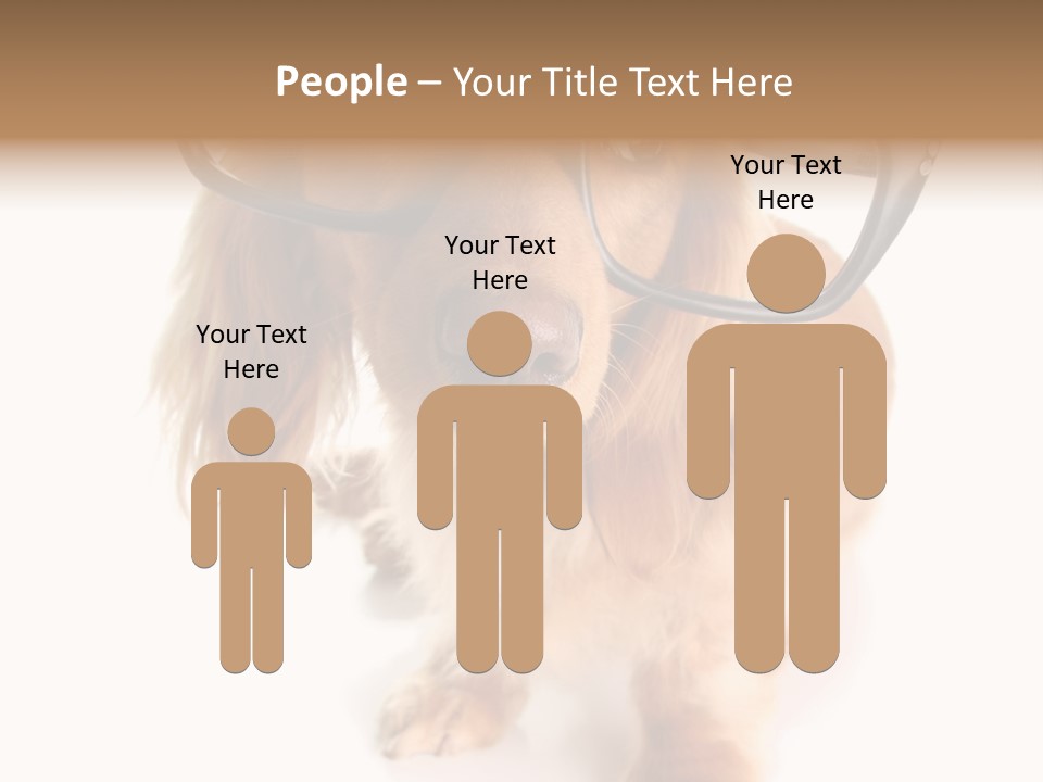 Kindergarten Dachshund Puppy PowerPoint Template