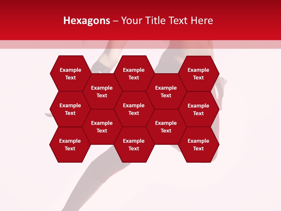 Female Jump One PowerPoint Template