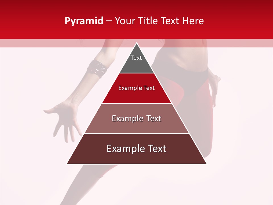 Female Jump One PowerPoint Template