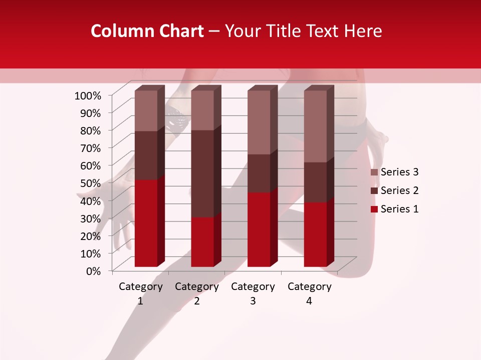 Female Jump One PowerPoint Template