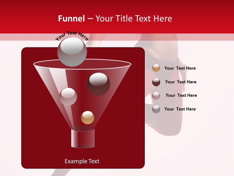 Female Jump One PowerPoint Template